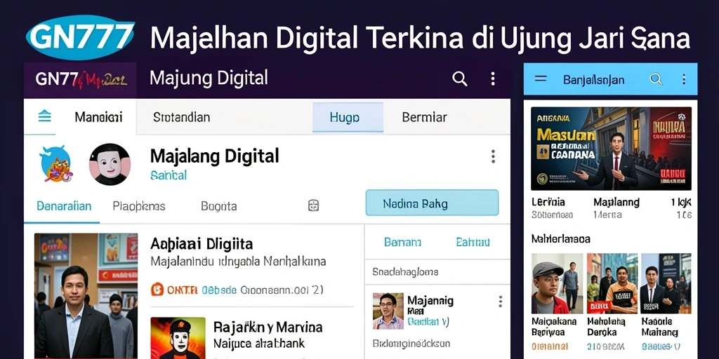 Tampilan antarmuka aplikasi GN777 yang intuitif dan menarik.